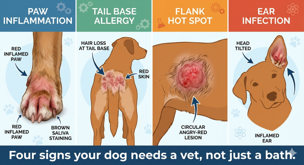 Dog Skin Conditions in Sacramento: Allergies, Hot Spots, Itching & When to See a Vet Dermatologist