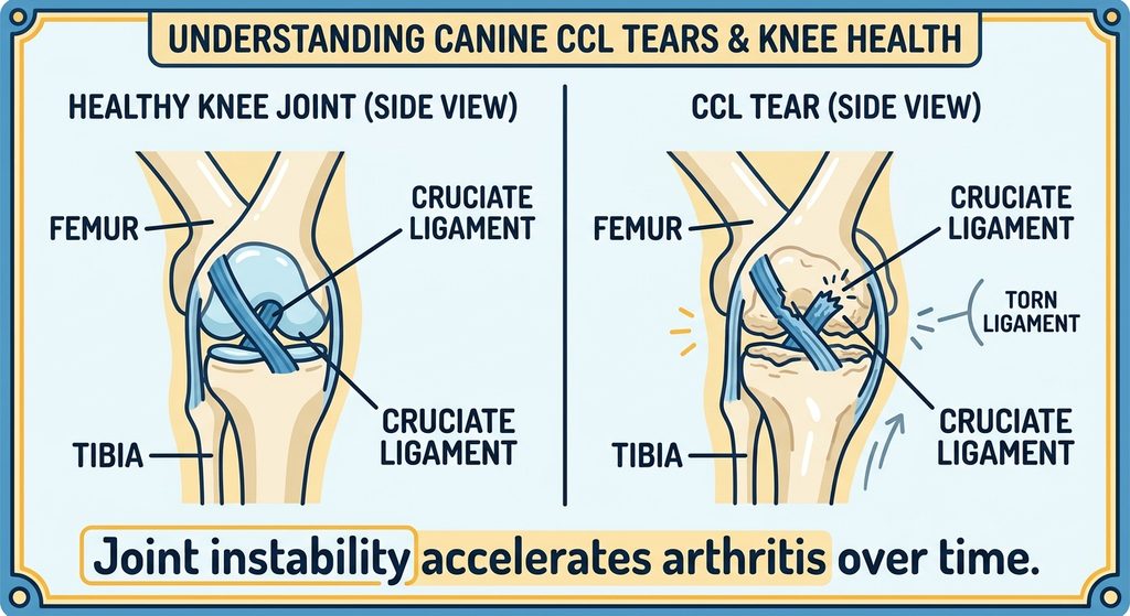 Dog Orthopedic Surgery in Sacramento: ACL/CCL Tears, TPLO, Luxating Patella, and Recovery Timelines